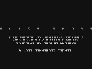 Aliens title screen for Commodore 64